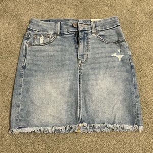 american eagle jean skirt